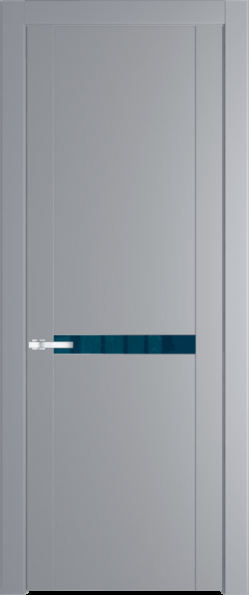 Межкомнатная дверь Profil Doors 1.4 P Зеркало синее Смоки (RAL 870-02)