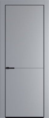 Межкомнатная дверь Profil Doors 16 PE Смоки (RAL 870-02) Черный матовый RAL9005