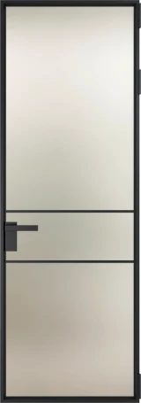 Алюминиевая дверь Profil Doors Orange 2AV.O Черный матовый