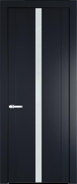 Межкомнатная дверь Profil Doors 1.8 P Lacobel Белый лак Нэви Блу (RAL 7016)
