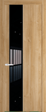 Межкомнатная дверь Profil Doors 19 NW Черный лак Дуб Карамель