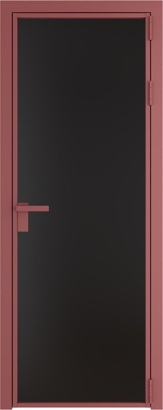 Алюминиевая дверь Profil Doors 1 AG Красный антрацит Монохром черный