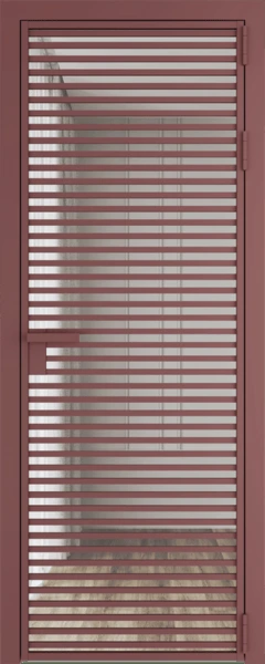 Алюминиевая дверь Profil Doors 12 AG Красный антрацит Прозрачное