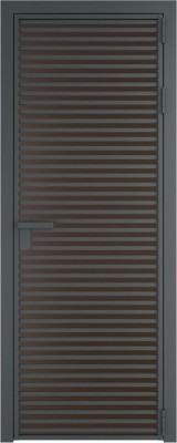 Алюминиевая дверь Profil Doors 12 AG Серая ночь Монохром шоколад