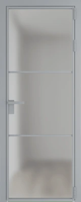 Алюминиевая дверь Profil Doors 13 AG Серебро Матовое