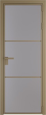 Алюминиевая дверь Profil Doors 13 AG Шампань Монохром серый