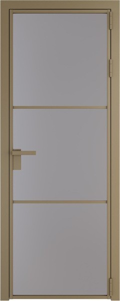 Алюминиевая дверь Profil Doors 13 AG Шампань Монохром серый