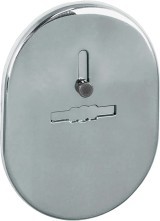 Накладка Fuaro (Фуаро) на сувальдный замок ESC.S-lift.SF/OV.476 (ESC 476) с шторкой СР хром