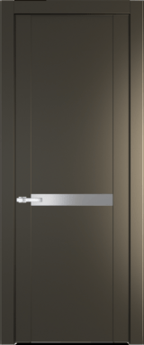 Межкомнатная дверь Profil Doors 1.4 P Lacobel Серебряный лак Перламутр бронза