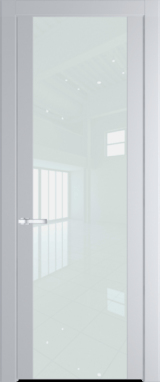 Межкомнатная дверь Profil Doors 1.7 P Lacobel Белый лак Лайт Грей (RAL 870-01)