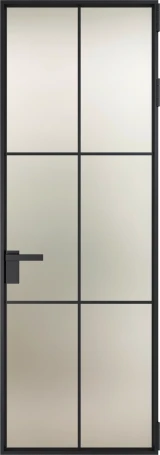Алюминиевая дверь Profil Doors Orange 3AV.O Черный матовый