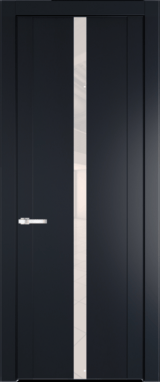Межкомнатная дверь Profil Doors 1.8 P Lacobel Перламутровый лак Нэви Блу (RAL 7016)