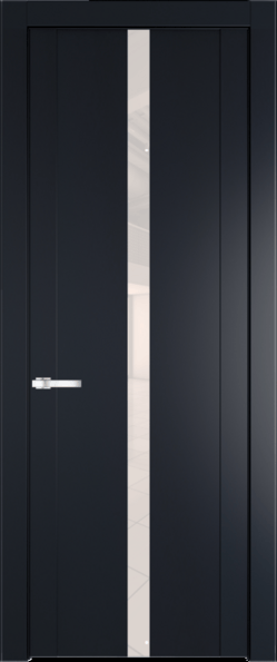 Межкомнатная дверь Profil Doors 1.8 P Lacobel Перламутровый лак Нэви Блу (RAL 7016)