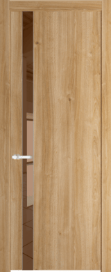 Межкомнатная дверь Profil Doors 18 NW Зеркало Bronza Дуб Карамель