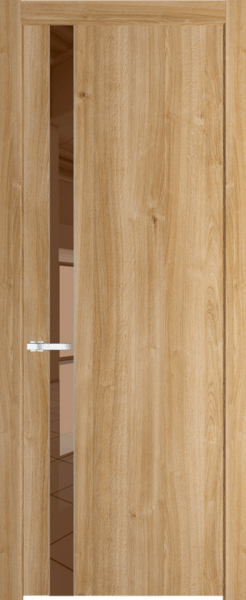 Межкомнатная дверь Profil Doors 18 NW Зеркало Bronza Дуб Карамель