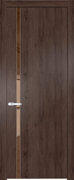 Межкомнатная дверь Profil Doors 21 NW Зеркало Bronza Дуб Тобакко