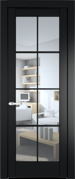 Межкомнатная дверь Profil Doors 4.1.2 (p.8) Блэк Прозрачное