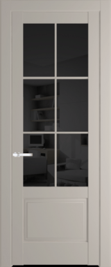 Межкомнатная дверь Profil Doors 4.2.2 (p.6) Сэнд Черное тонированное