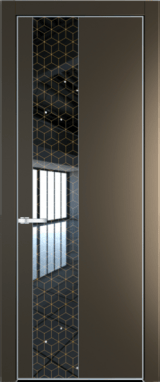 Межкомнатная дверь Profil Doors Orange 19 PE.O Лоран узор золото Сэнд Серебро