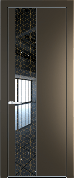 Межкомнатная дверь Profil Doors Orange 19 PE.O Лоран узор золото Сэнд Серебро