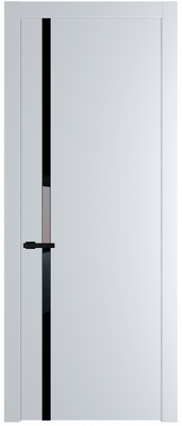 21PW Вайт (RAL 110 96 02) Lacobel Черный лак