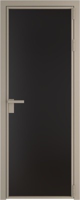 Алюминиевая дверь Profil Doors 1 AG Никель матовый Монохром черный