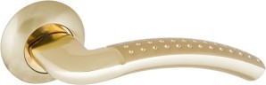 Ручка Punto (Пунто) раздельная R.TL54.LOGICA (LOGICA TL) 105mm SG/GP-4 матовое золото/золото