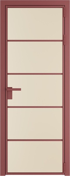 Алюминиевая дверь Profil Doors 14 AG Красный антрацит Монохром жемчуг