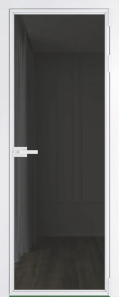 Алюминиевая дверь Profil Doors 1AX Вайт Тонированное